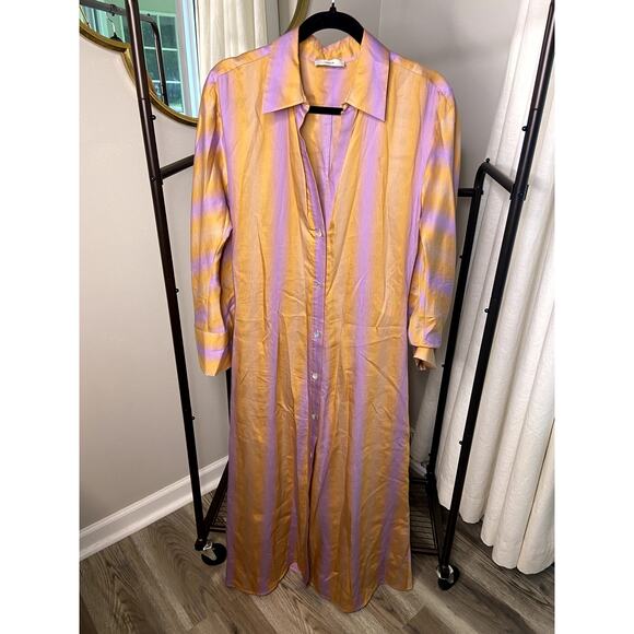 Vince Ombre Stripe Shirt Dress size S small - Picture 3 of 7
